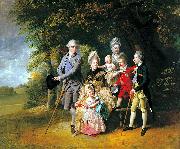 Queen Charlotte with her Children and Brothers  Johann Zoffany